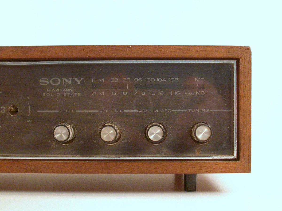 Sony Vintage Radio | Teak Cased Sony Radio | Mid Century Sony Radio