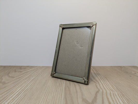 Vintage Metal Picture Frame | Palm Leaf Corners