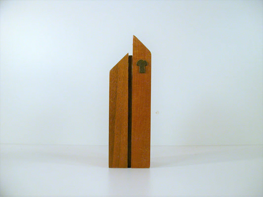 Walnut Wheat Pool Vintage Tourist Souvenir, Wood Wheat Pool Silo Model Saskatchewan, Walnut Modernist Miniature Interpretation