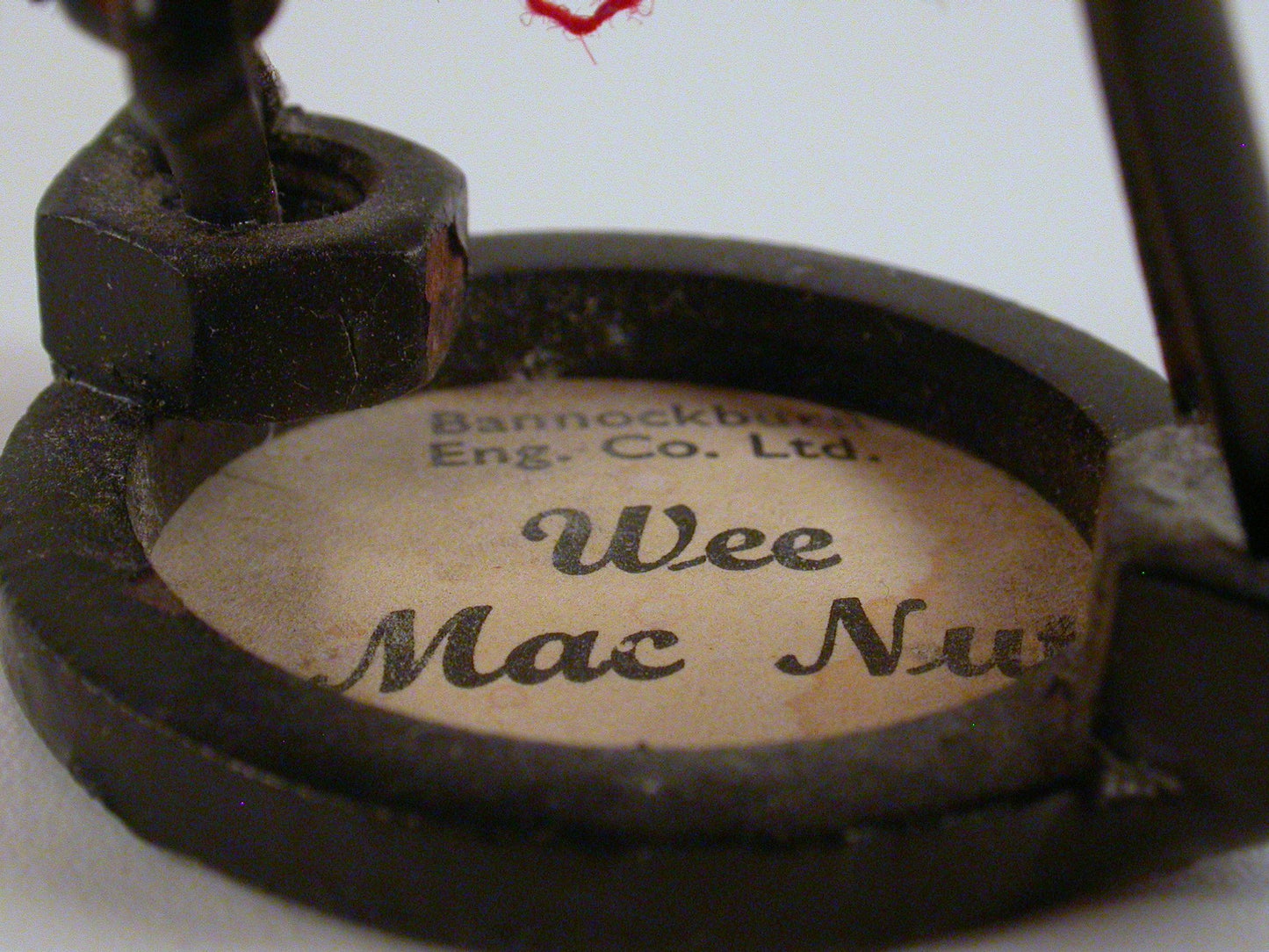 SCOTLAND Vintage Wee Mac Nut Curling Nuts and Bolts Sculpture | Vintage Travel Souvenir