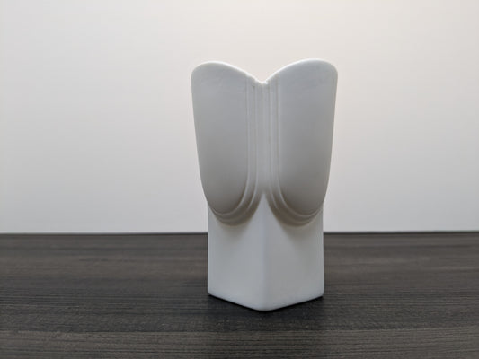 Kaiser Bisque Porcelain Tulip Vase | Pop Art Design | Vintage West German Pottery