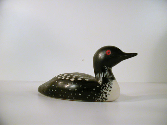 Wilma Verch Vintage Porcelain Pottery, Common Loon Porcelain Handcrafted / Handpainted 1980's