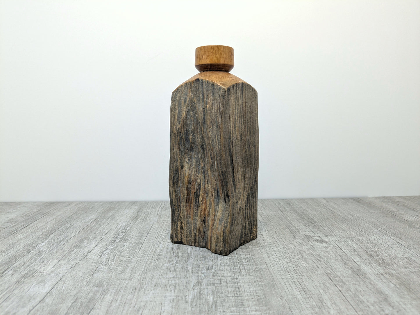 Hand Made Wood Bottle | Lathe Worked Bottle