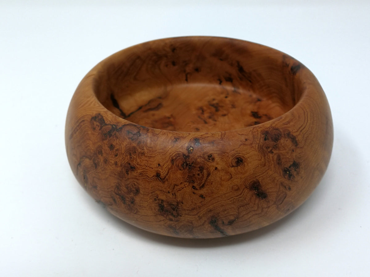 Fir Burl Wood Bowl Woodturning | Ken Broadland &nbsp;Hand Made Bowl | Birds Eye Fir Burl