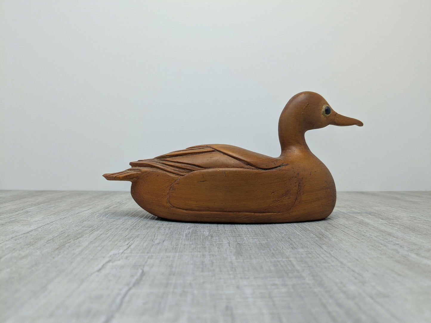 Folk Art pine carving | Wood Duck carving