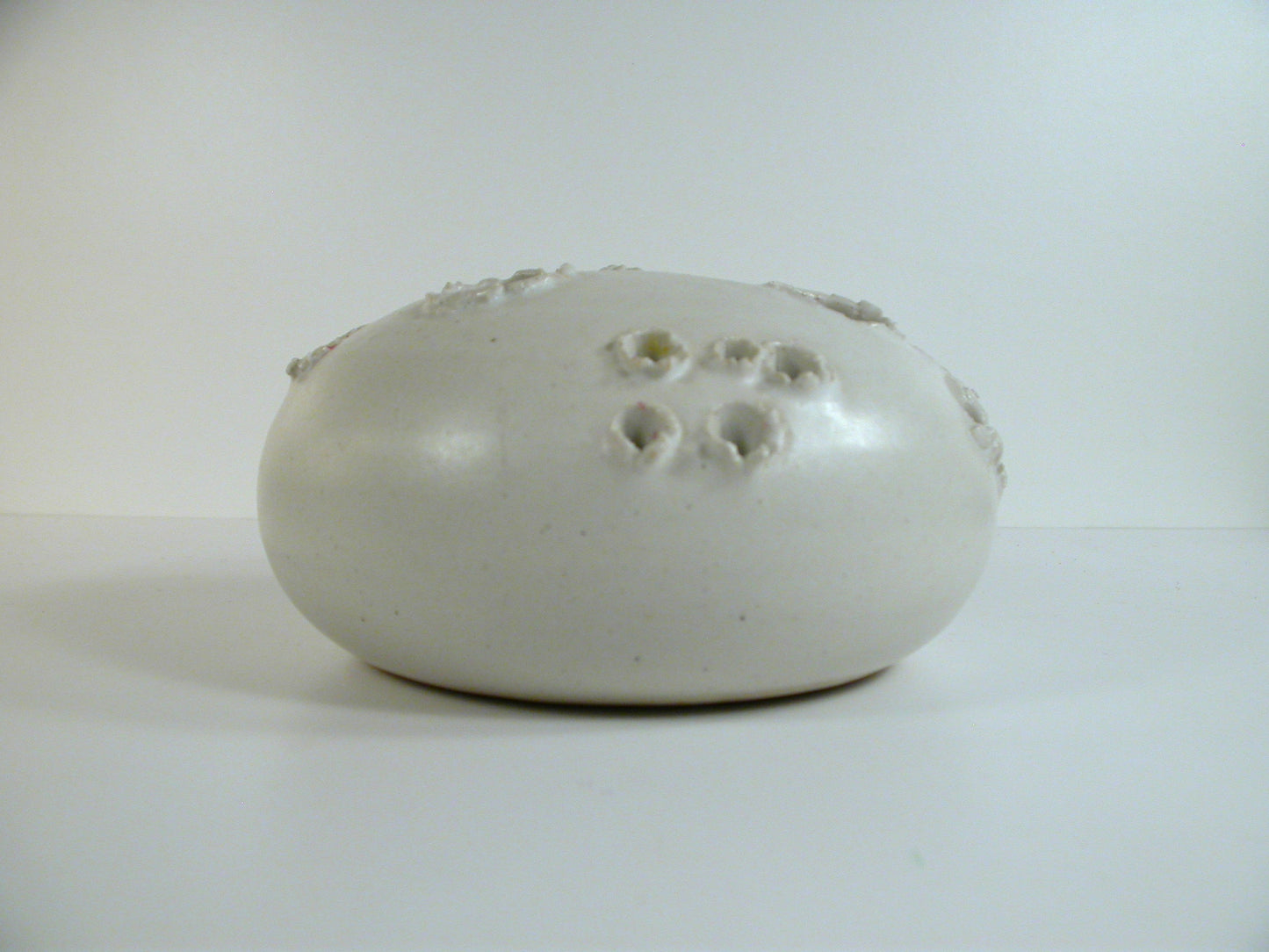 Wurtz Ceramics , Aage Wurtz White Ceramic Vase / Candle Holder