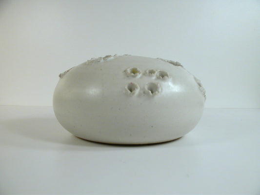 Wurtz Ceramics , Aage Wurtz White Ceramic Vase / Candle Holder