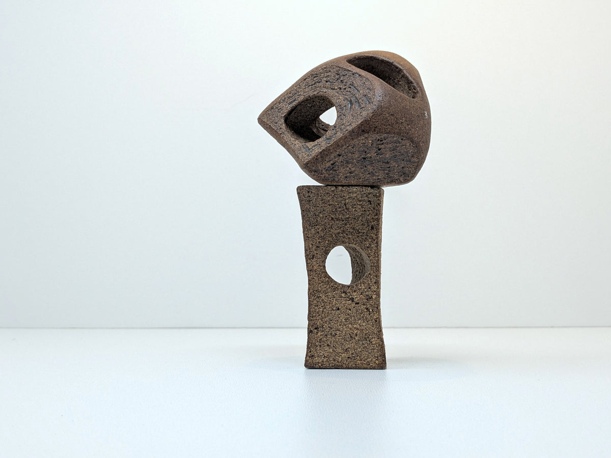 Abstract Stoneware Sculpture | Ceramic Art Sculpture