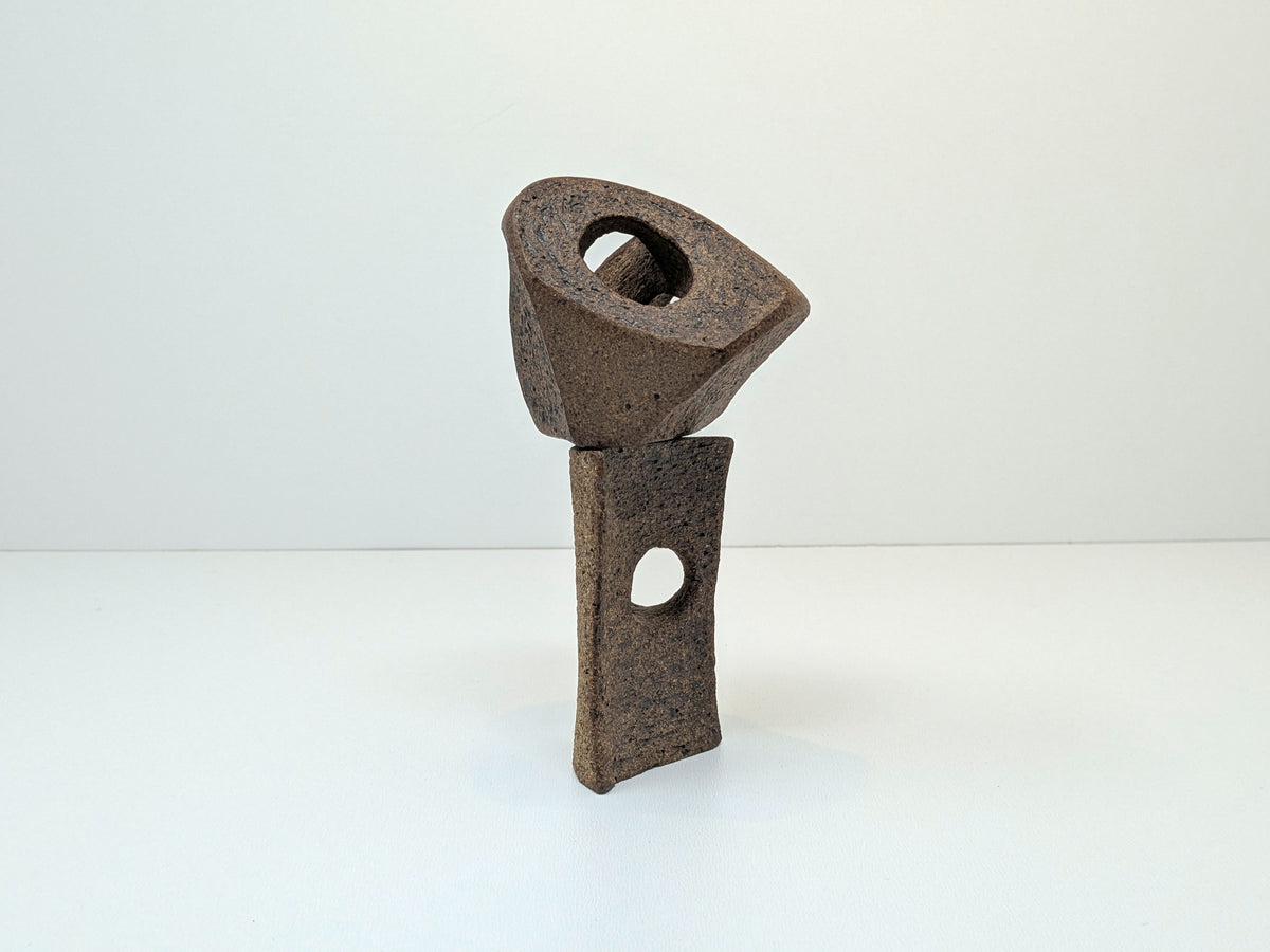 Abstract Stoneware Sculpture | Ceramic Art Sculpture
