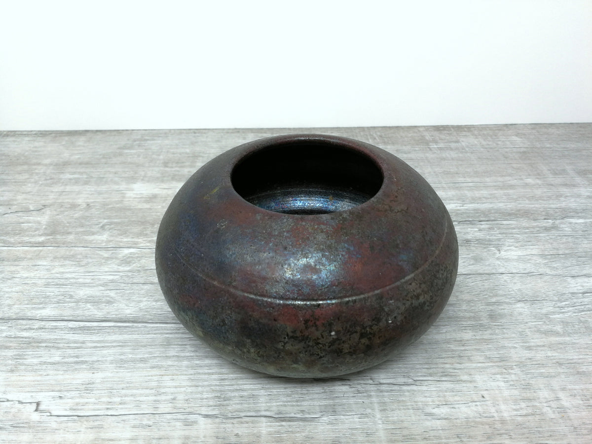 Raku Vase | Algis Bubnys Pyromania Pottery