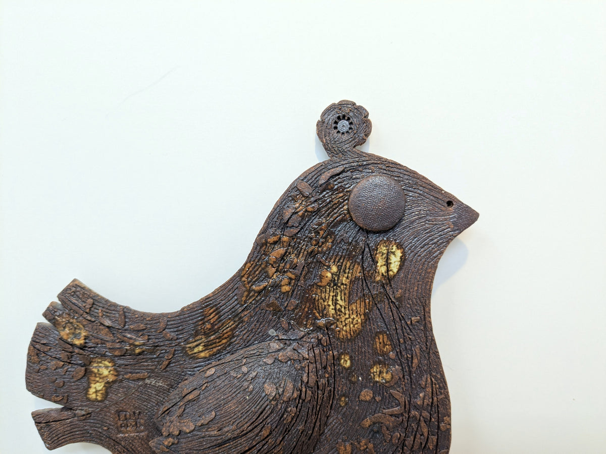 Ed Drahanchuk Stoneware Wall Art | Mid Century Studio Pottery