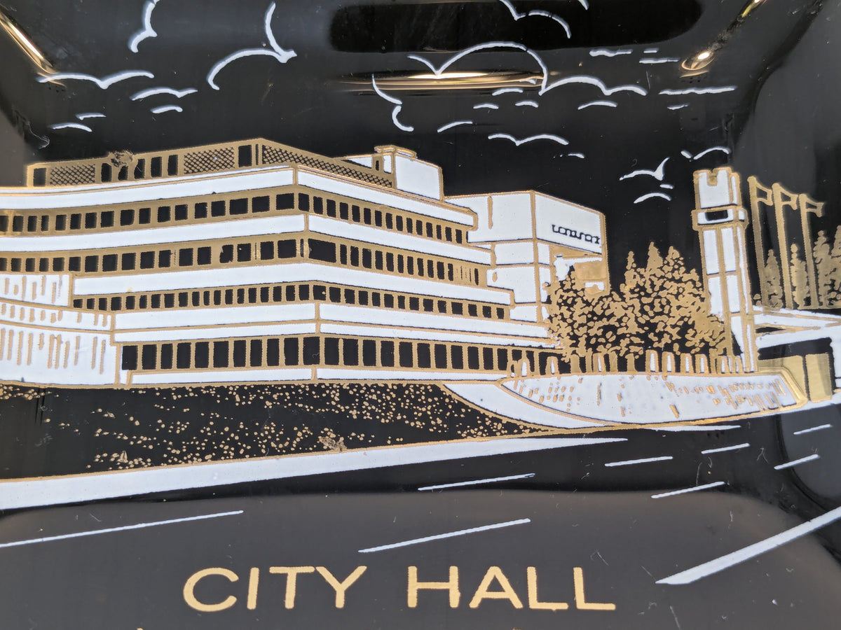 Gray Glass Promotional Gift Catch All | St John's Newfoundland City Hall