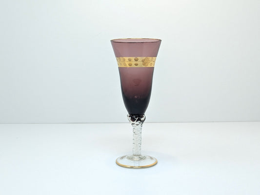 Murano Stemware Amethyst Glass | Hand Blown Italian Glass