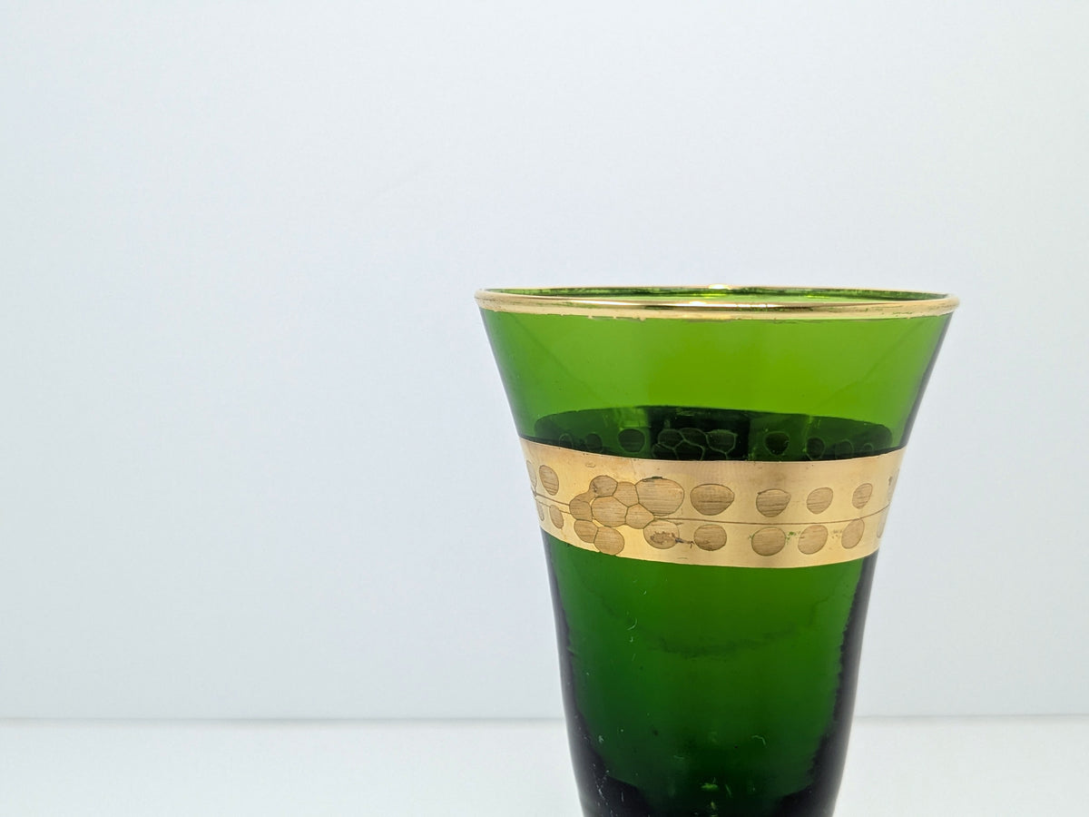 Murano Stemware Emerald Glass | Hand Blown Italian Glass