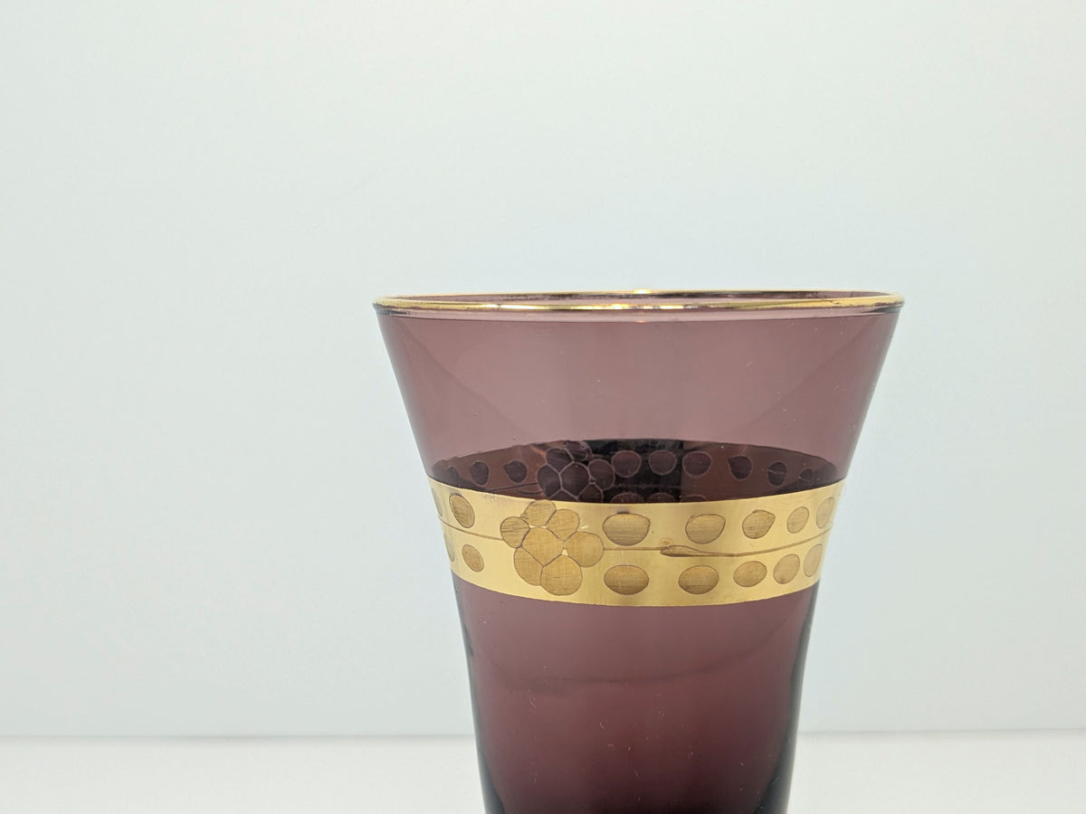 Murano Stemware Amethyst Glass | Hand Blown Italian Glass