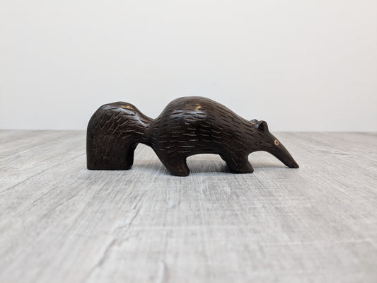 Itauba Anteater Woodcarving | Brazilian Animal Wood Carvings