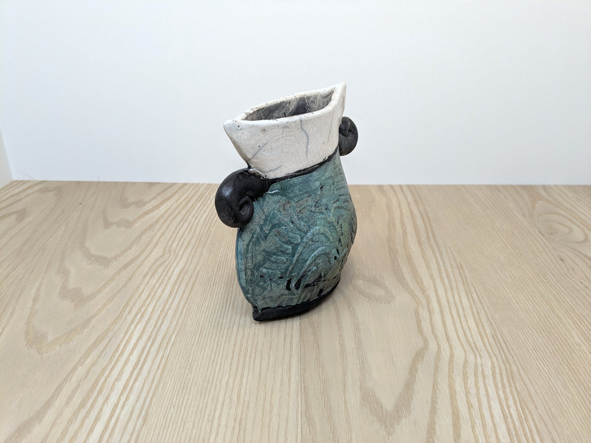 Lee Stead Studio Pottery | Decorative Raku Vase