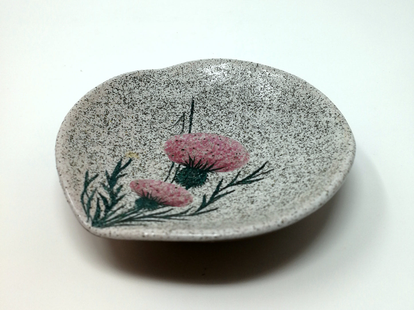 Ernst & Alma Lorenzen Studio Pottery | Small Cruet or Cornered Dish | Nova Scotia Ceramics