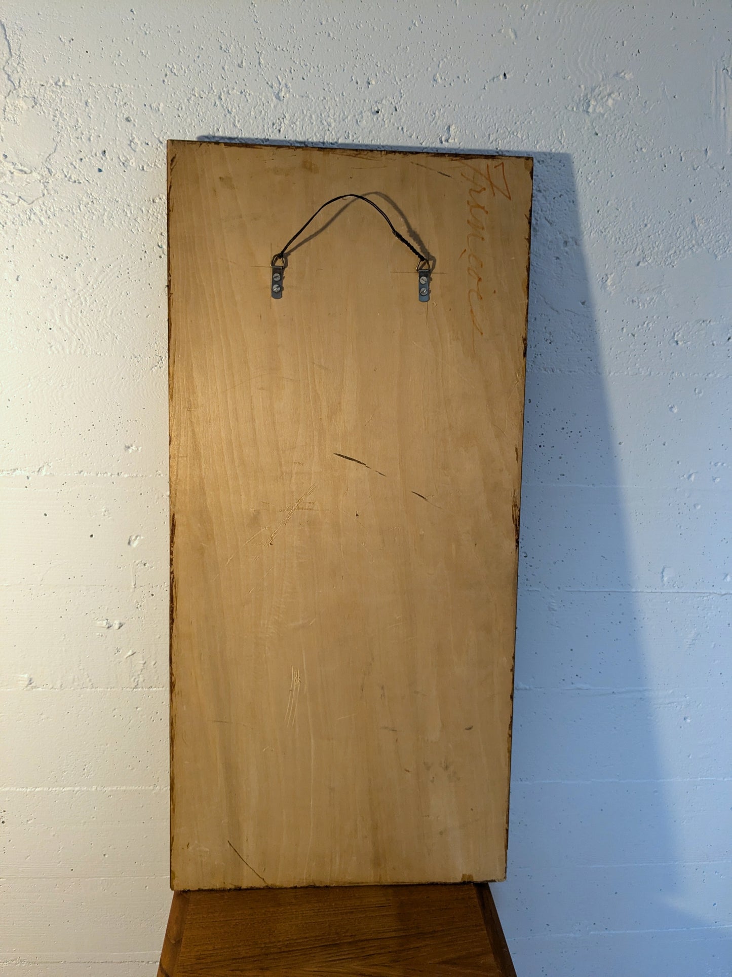 Enamel Tile Art | Fishseller mounted on Teak Frame