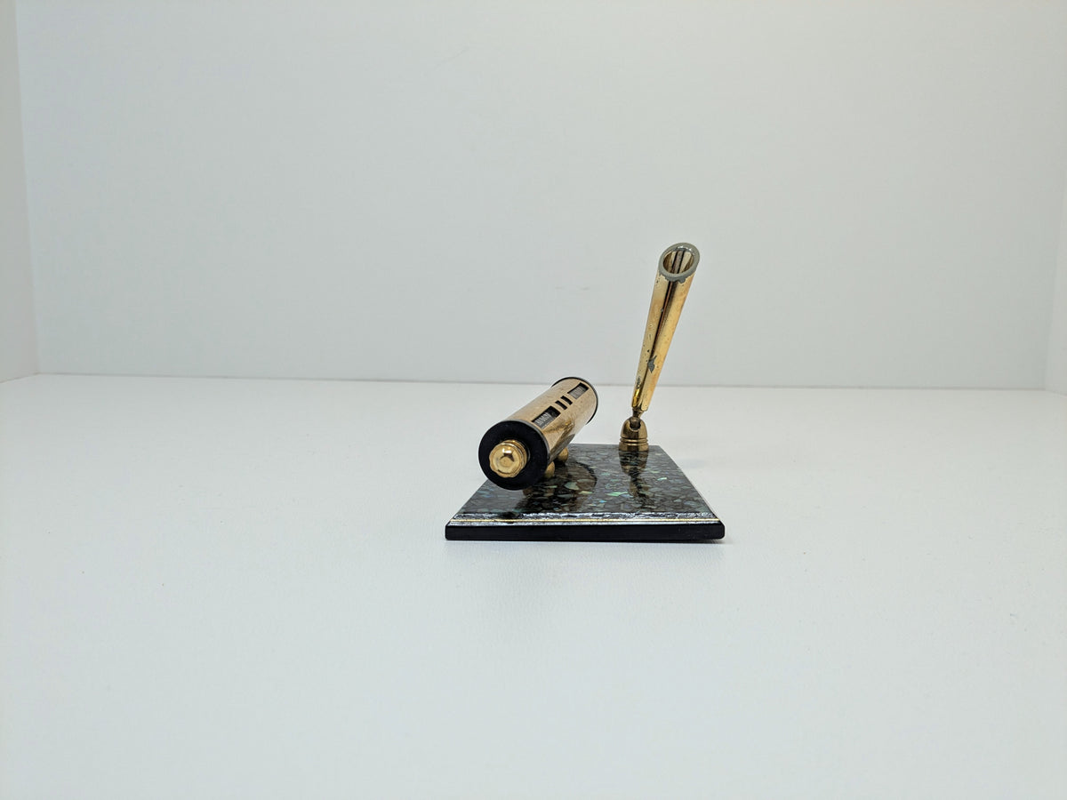 Perpetual Office Calendar Desk Accessory | Abalone Paua Shell New Zeland