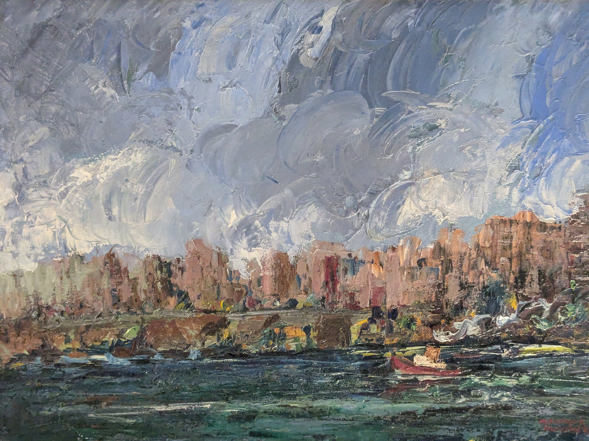 Alexander Kwartler Oil Painting | East River New York