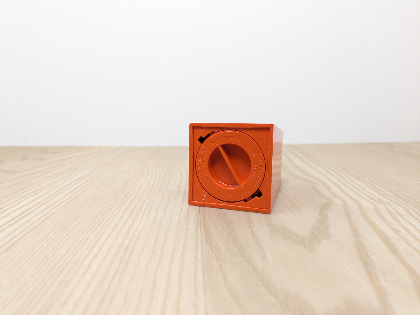 Vintage Starmark Orange Paper Clip Holder | Magnetic Paper Clip Storage
