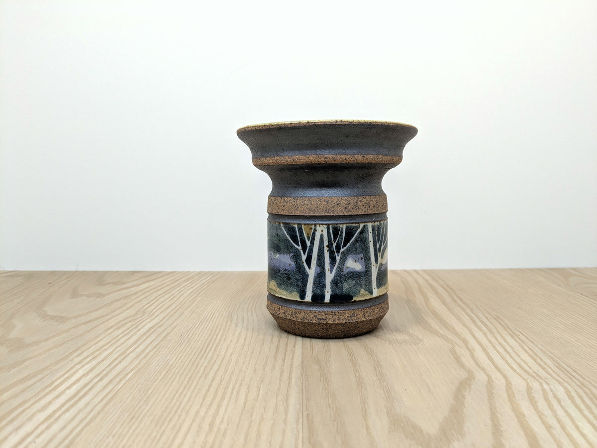 Peter Price Stoneware Planter | Treeline Series Art Pottery