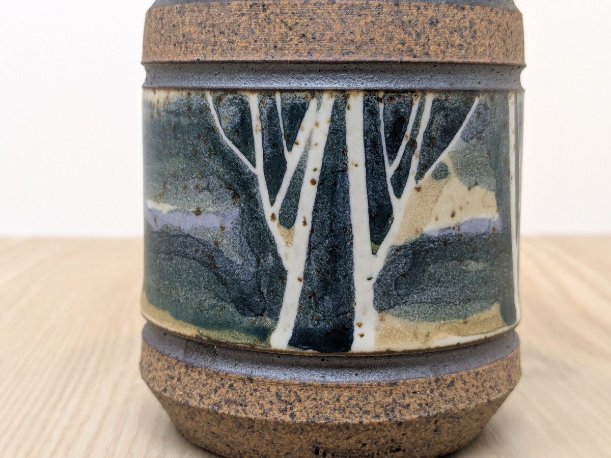 Peter Price Stoneware Planter | Treeline Series Art Pottery