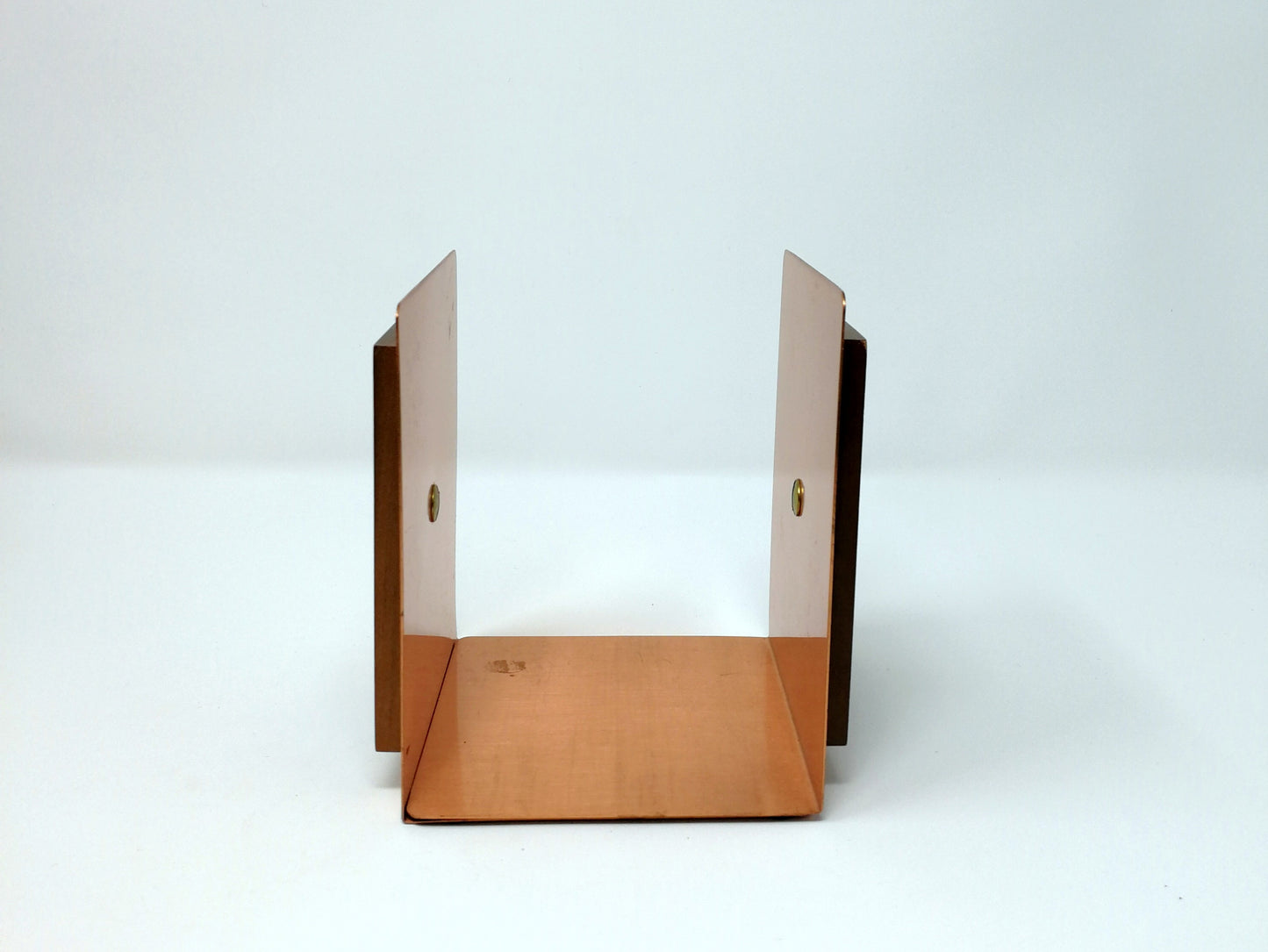 Copper and Wood Bookends | Fantasy Copperware Pheasant Design