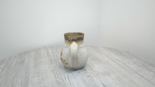 Larry Aguilar Ceramic Mug with Abstract Design | Natural Earthtone Colours