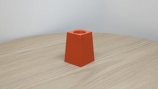 Vintage Starmark Orange Paper Clip Holder | Magnetic Paper Clip Storage
