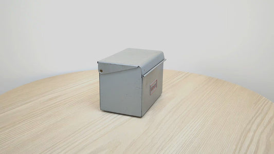 Grey Powder Coated Index Box | Metal Storage Box