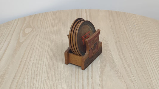 KYOTO / JP - Vintage Japanese Coaster Set | Torri Gates Souvenir