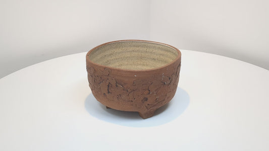 Meg Buckley Stoneware Jardiniere Planter | Textured Finish with Drainage Hole