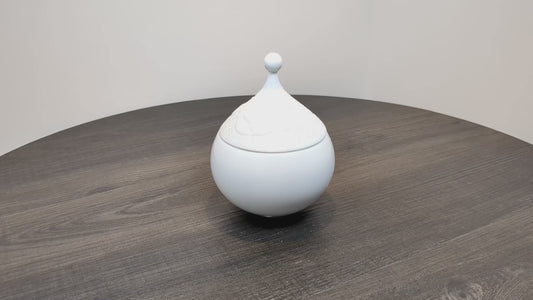 Bjørn Wiinblad Porcelain Lidded Jar | " The Magic Flute" Pattern for Rosenthal Germany