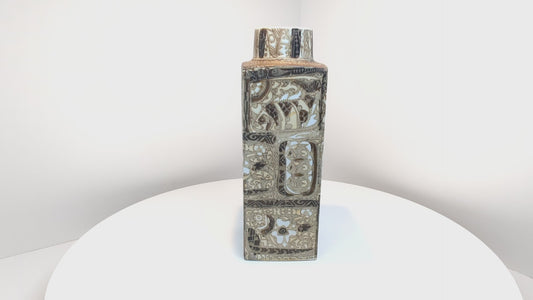 Tall Nils Thorsson Baca Design Fajance Vase | 1960's Danish Design