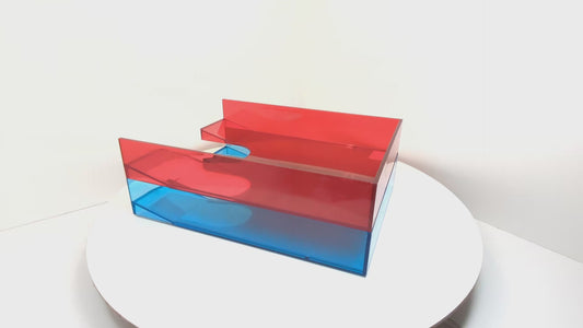 Palaset Neon Acrylic Document Trays | 1980's Office Supply