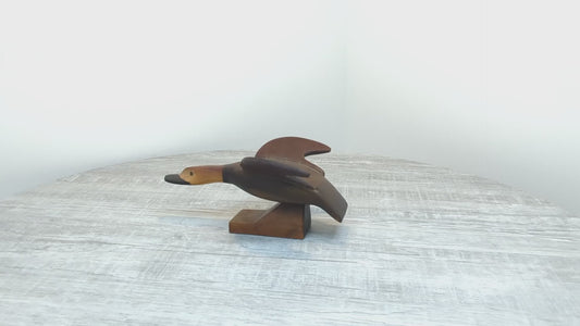 Hand Carved Wood Duck Figure | SIWOK Salta Argentina Mallard