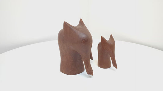 Teak elephants Danish Mid-Century Design | Set of 3