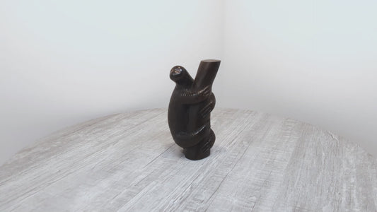 Itauba Sloth Woodcarving | Brazilian Animal Wood Carvings | Ironwood Sloth