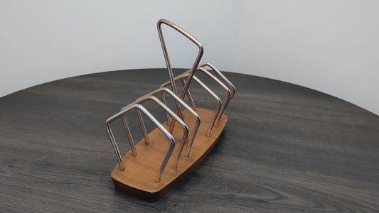 Mid Century Teak Toast Rack | Wyncraft Made in England