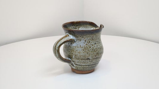 Heinz Laffin Stoneware Jug | Tenmoku Glaze | Hornby Island Pottery