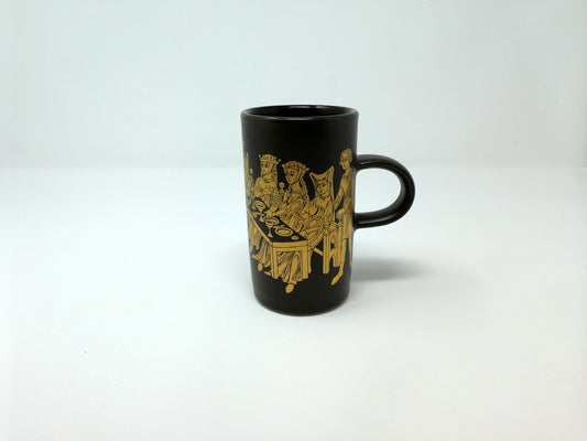 Purbeck Mug | Gold Trimmed Mug on Brown Body | Medieval Persuits Royal Court