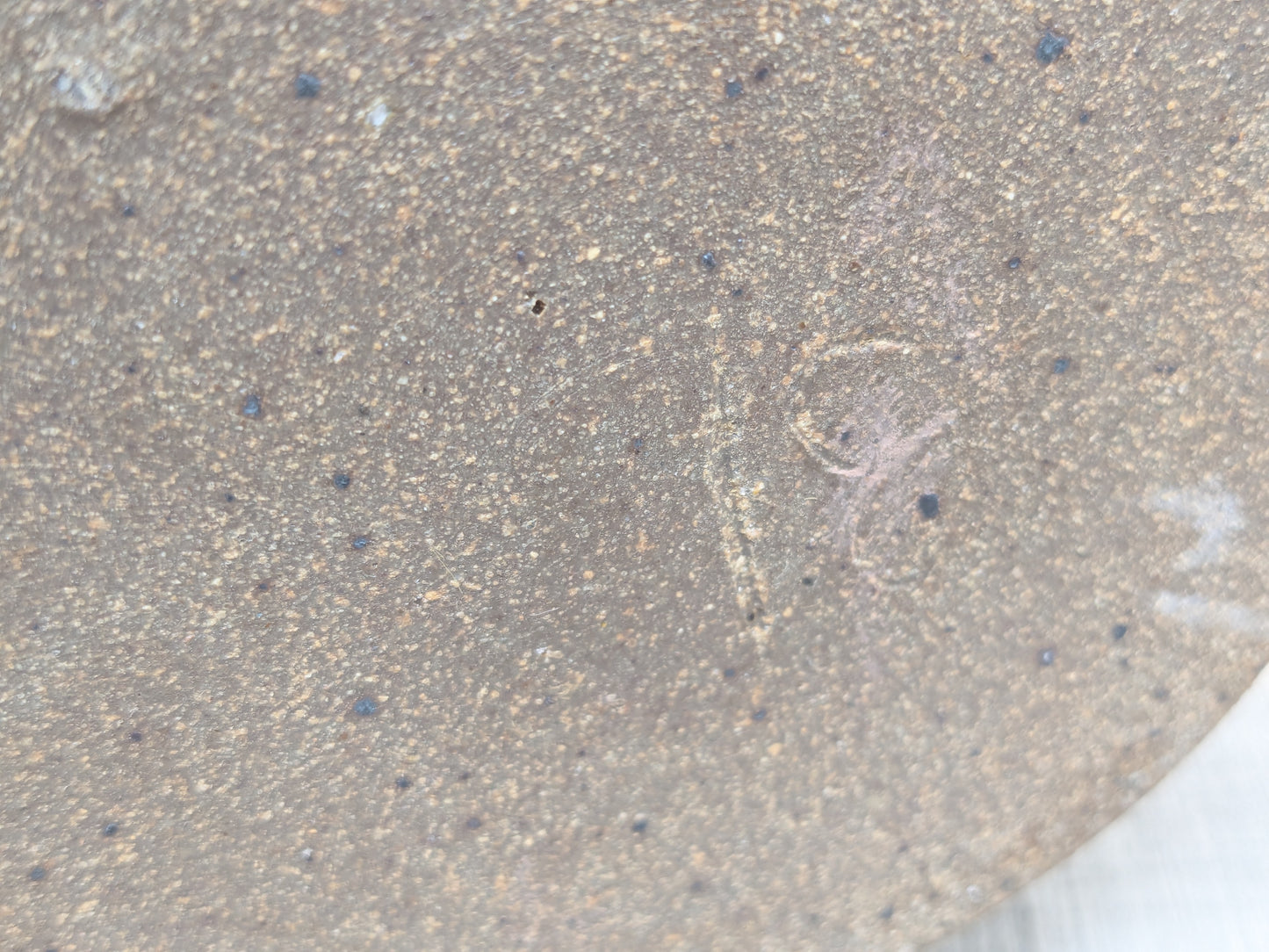 Grooved Stoneware Bulb Vase | Narrow Neck