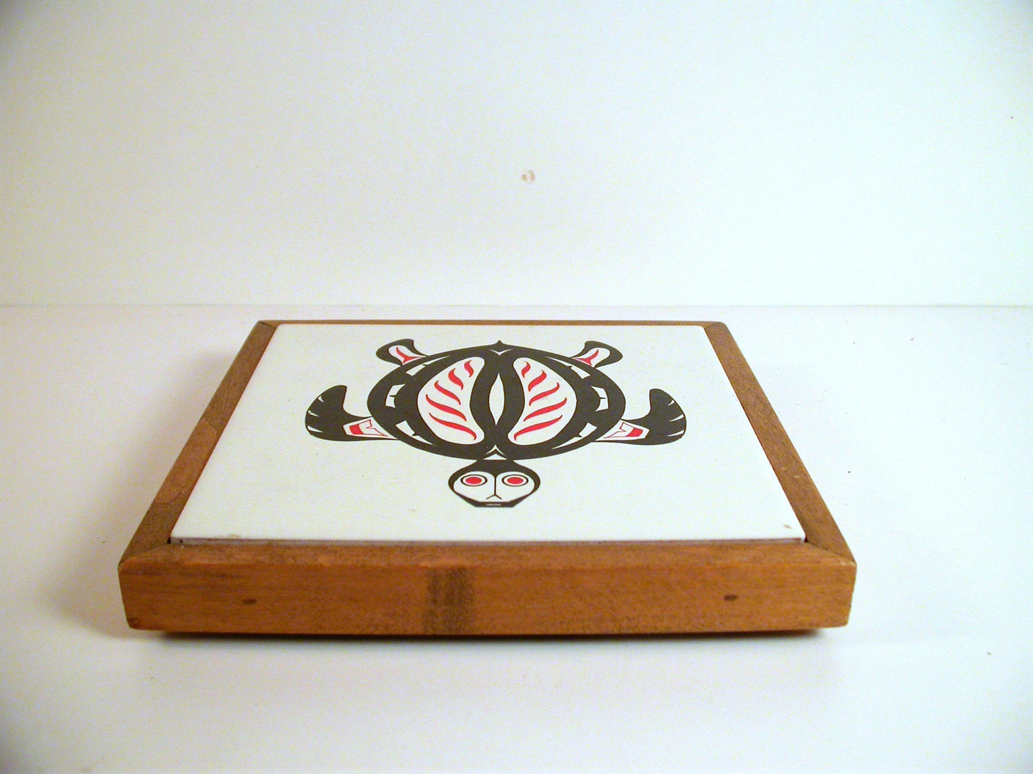 West Coast Indigenous Graphic Design Turtle| Vintage Wall Tile | Stylized Turtle