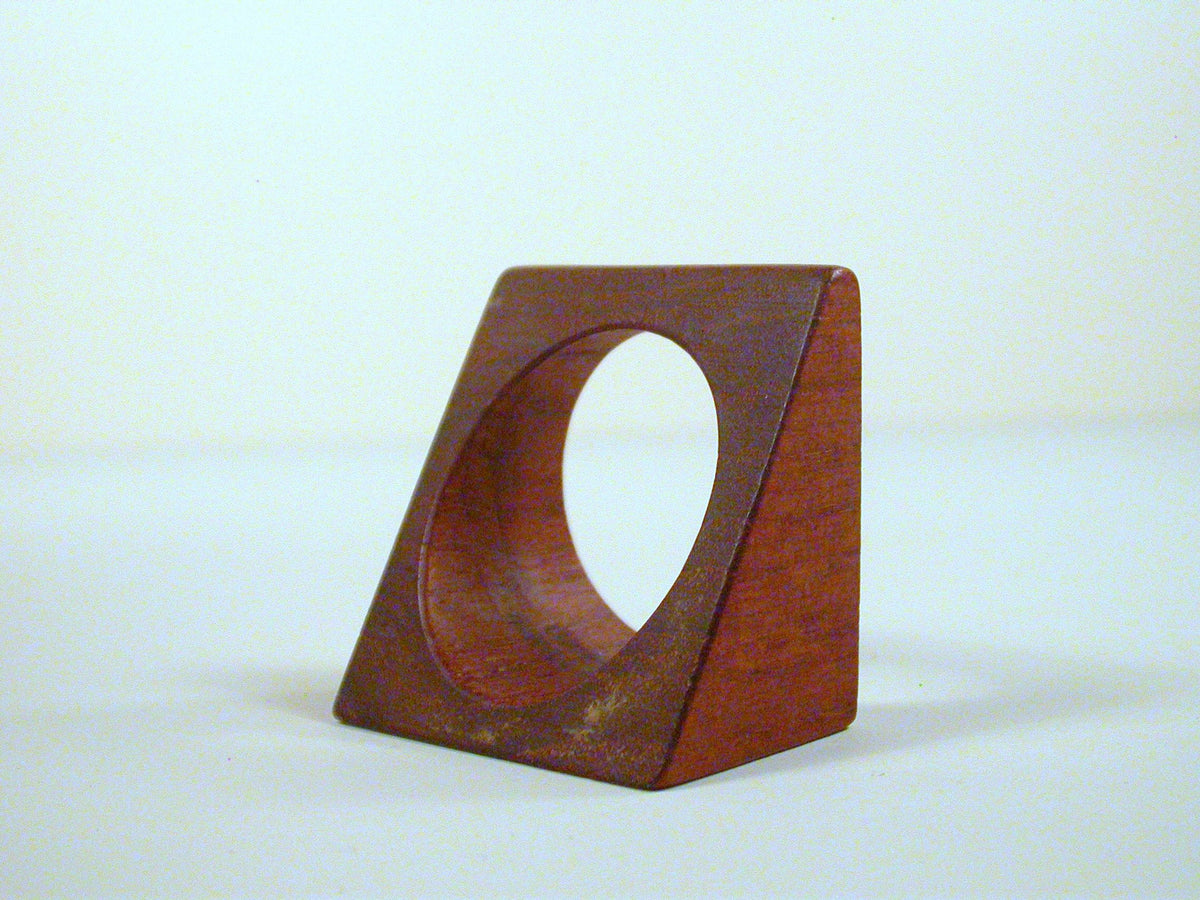 Teak Napkin Holder set of 5. MCM Teak Napkin Holders