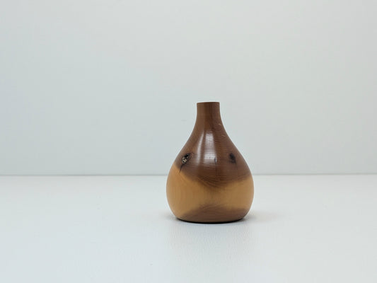 Pacific Yew Wood Vase | Decorative Micro Vase