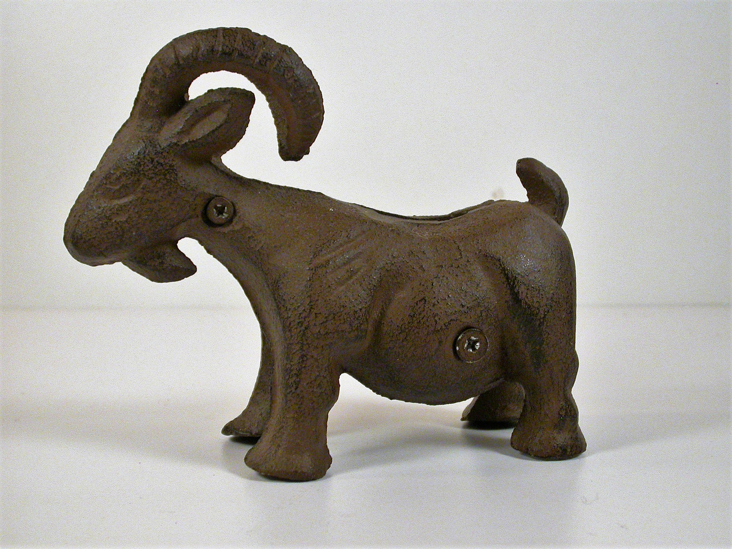 Cast Iron Coin Bank | Vintage Cast Goat Shaped Money Bank