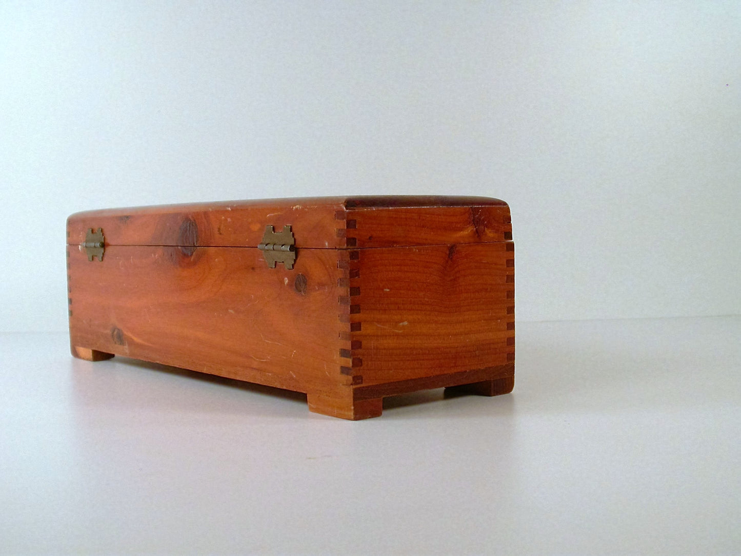 Vintage Spanish Cedar Wood Box | Vintage Rectangular Wood Box | Art Deco Cedar Box