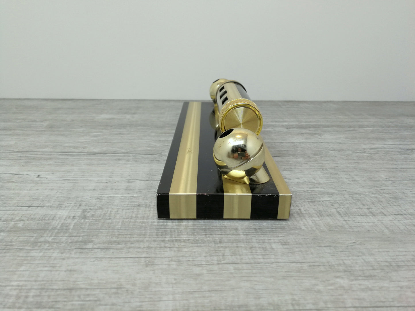 Vintage Desk Calendar | Space Age Modern Pen Holder | Executive Desk Supply | Perpetual Calendar
